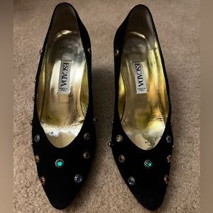 Vintage escada jewel pumps